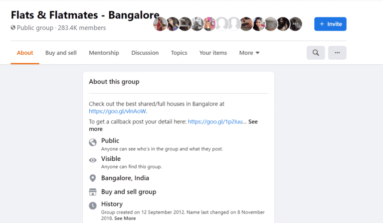 Flat and flatmates Facebook groups Vs Room Occupiers